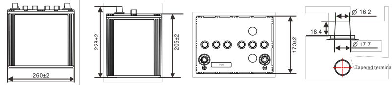 Batería Kronobat PE-95-EFB 12V 95Ah EFB